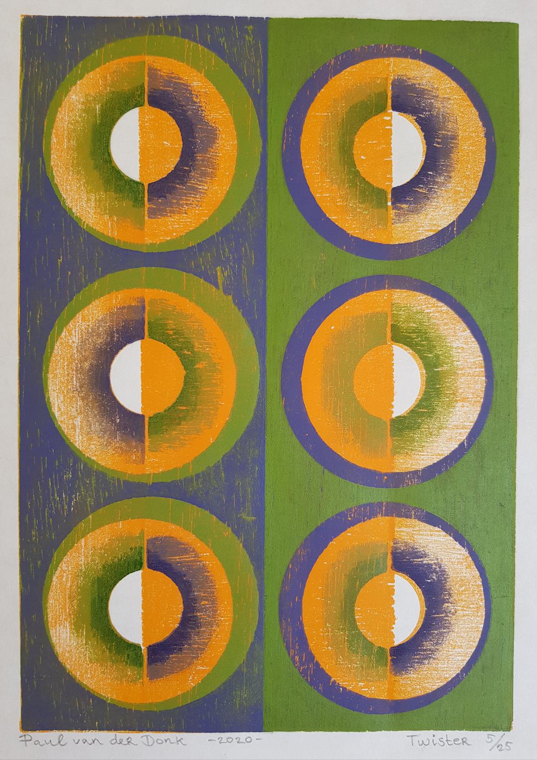 Twister nr 6 / 25 € 180.00 incl lijst